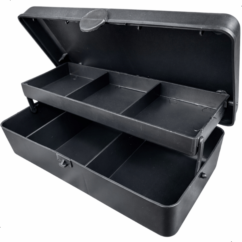 Estojo Para Pesca Organizador Mini box Com bandeja Articulada Polymer