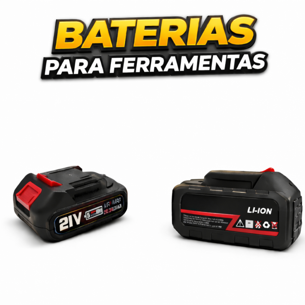 Baterias Lítio Recarregável Compatível Com Diversas Variações De Ferramentas