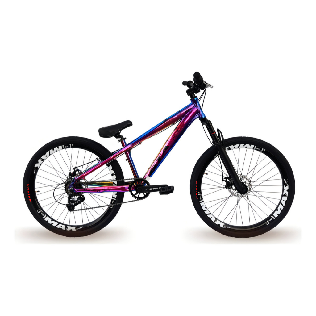 Bicicleta Aro 26 Gta Rebel Freeride Downhill Single Aros Vmaxx Freio a Disco Pneu Preto