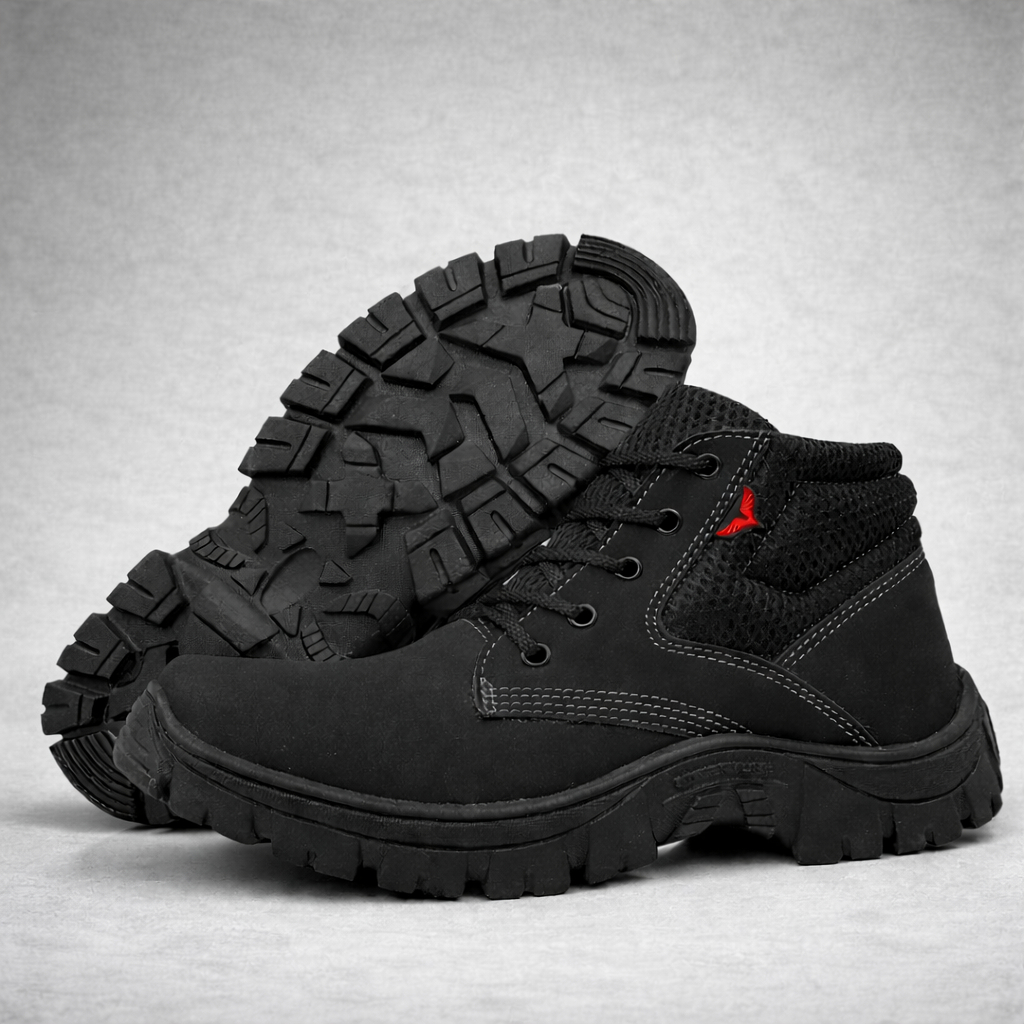 Coturno Bota Trabalho Resistente Confortavel Macio Seguro