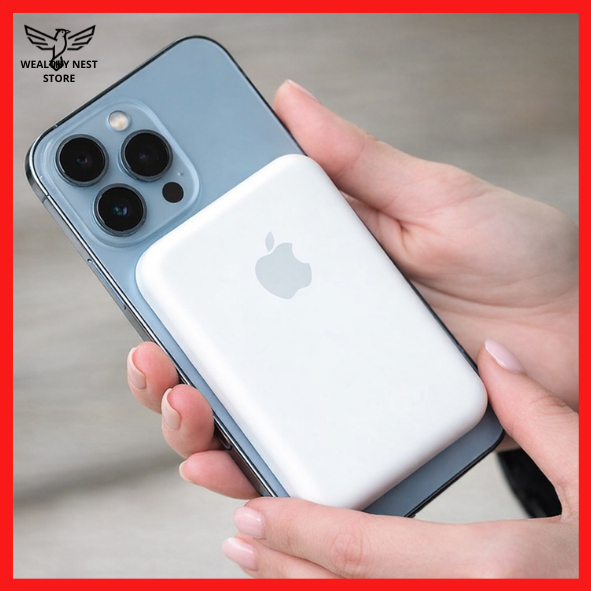 Carregador Portátil PowerBank Por Indução Para Iphone 11 12 13 14 15 16 17 PRO MAX