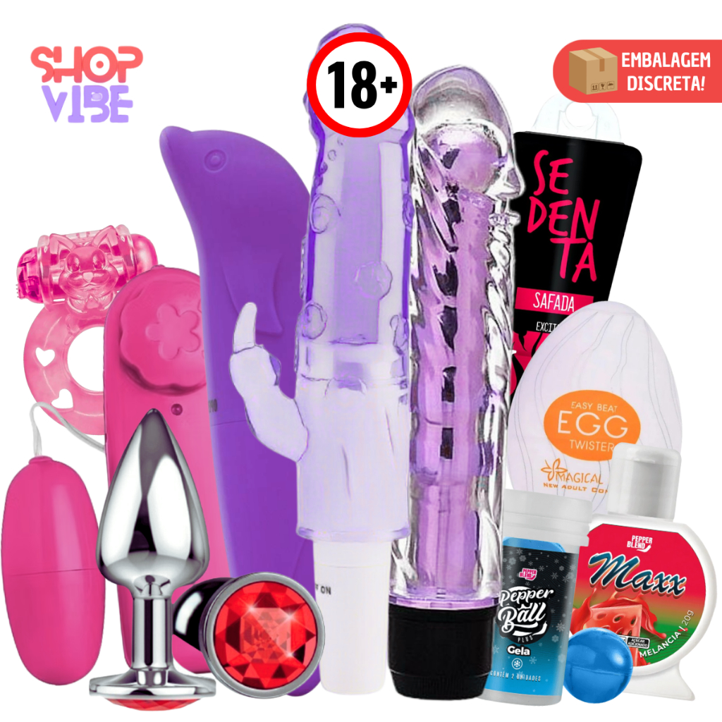 Vibradores Femenino Kit Sex Shop Plug Anal Jelly Golfinho Ovo Estimulador Gel Oral Sexy Shp +18