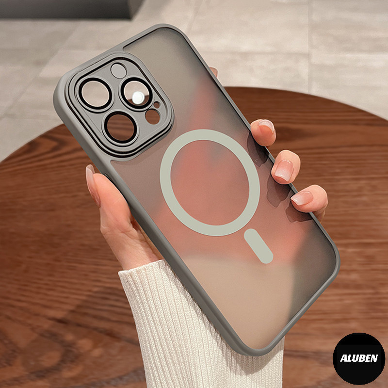 Capa De Choque Magsafe Magnética Capinha fosca De Celular Compatível com smartiphones 16 11 12 13 14 Pro Max 15 17