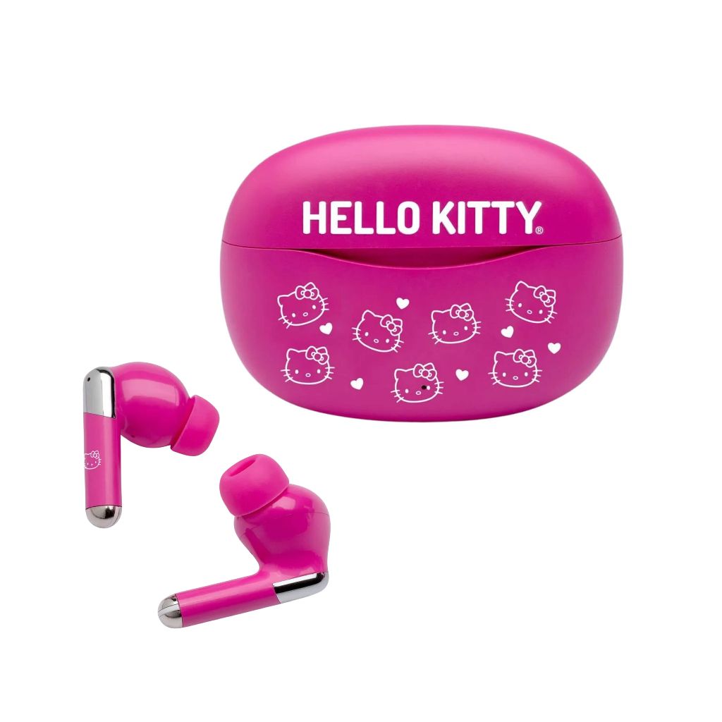 Fone Sem Fio Hello Kitty Estereo Earbuds Case Carregador Bluetooth Letron Leonora Som Stereo