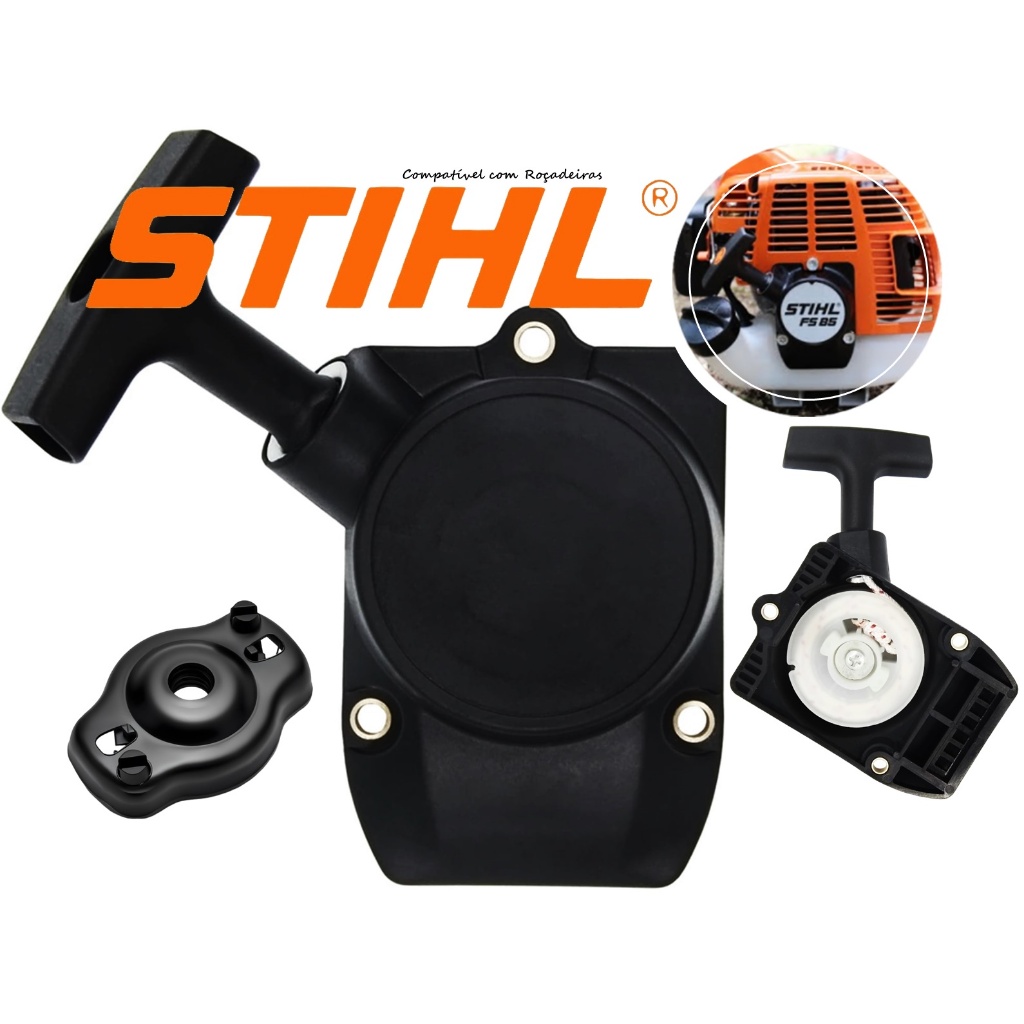 Tampa De Partida Completa Com Trinquete Para Roçadeira Stihl Fs75 Fs80 Fs85 Ka85 Ht70 Ht75 Fr75 Fr85