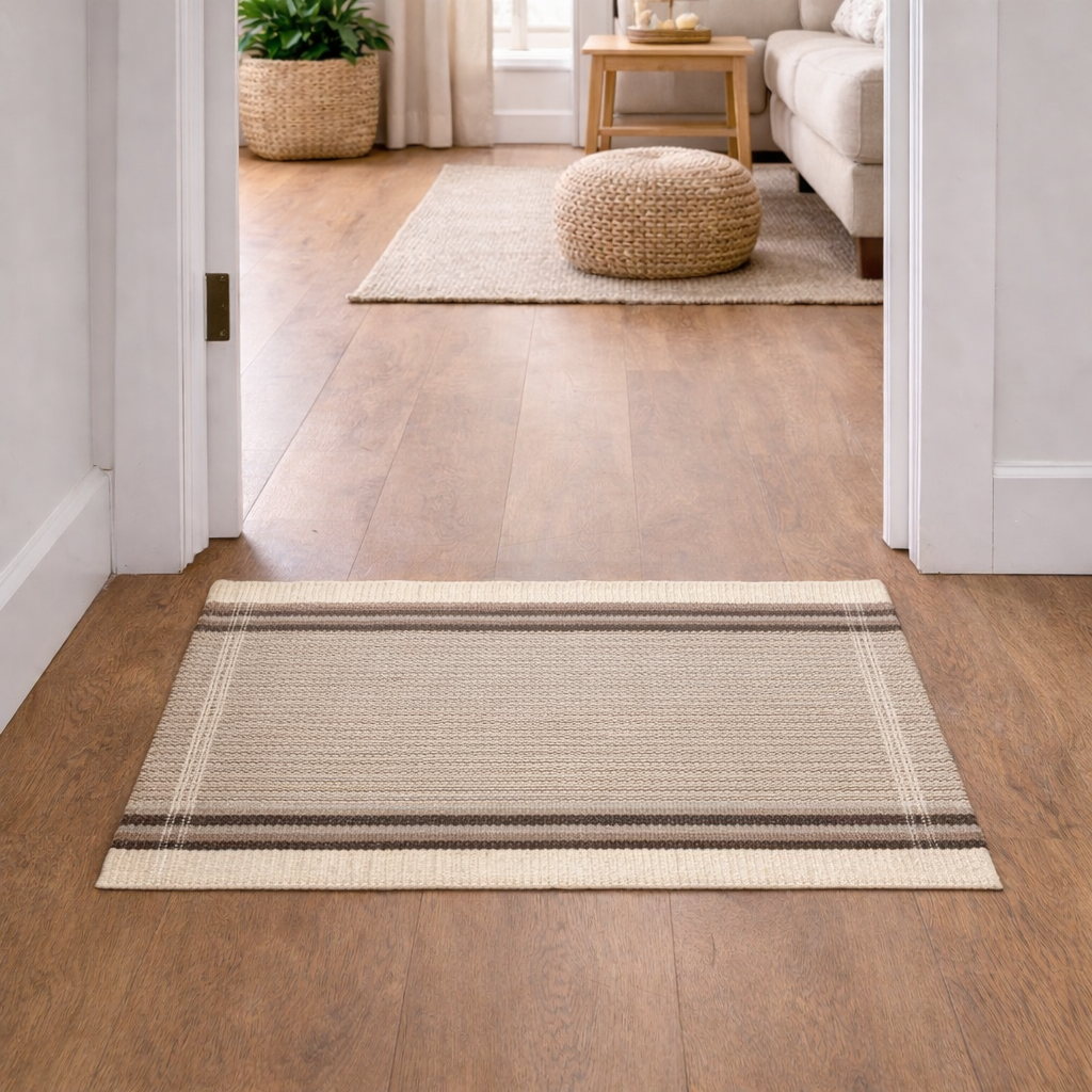Tapete 50x70 cm de Porta Trabalhado linha luxo 100% Algodão Puro