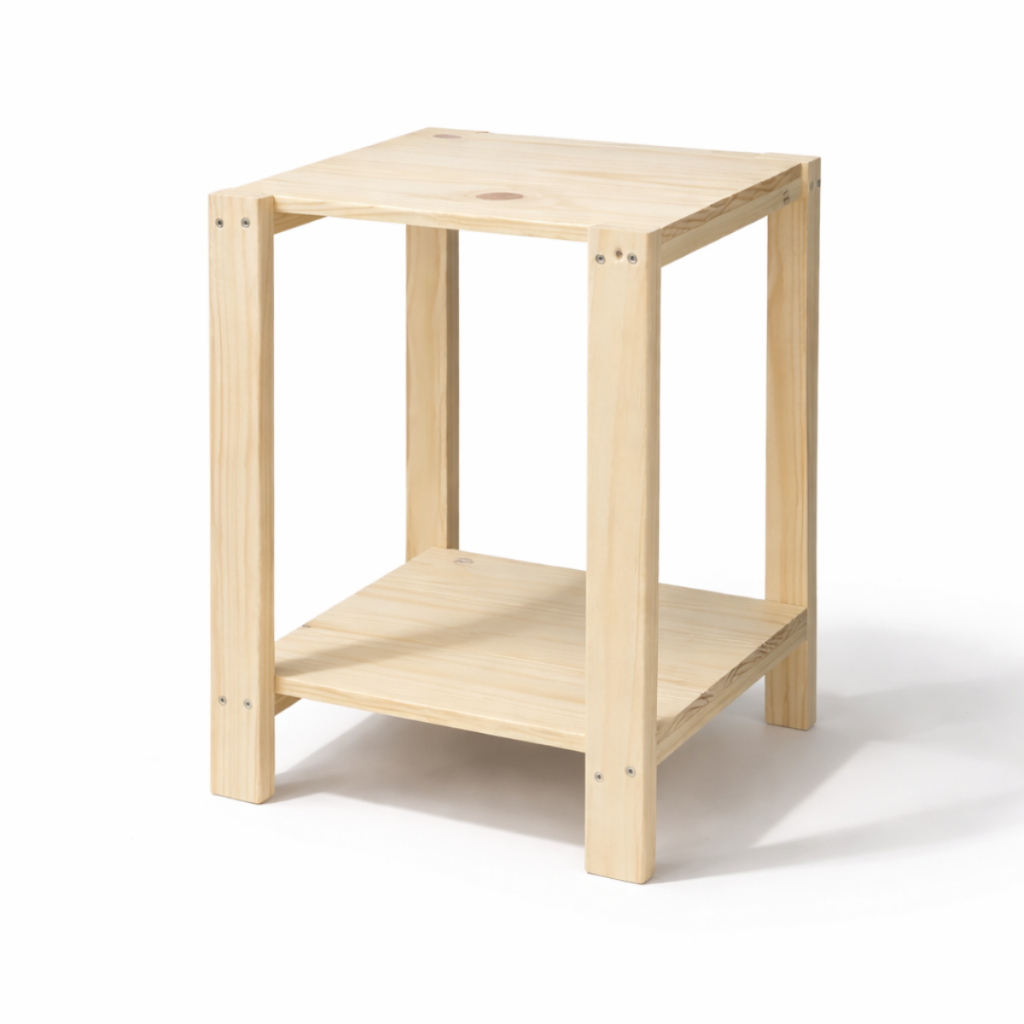 Mesinha Cabeceiro Madeira Pinus 50x35cm Quarto Cama