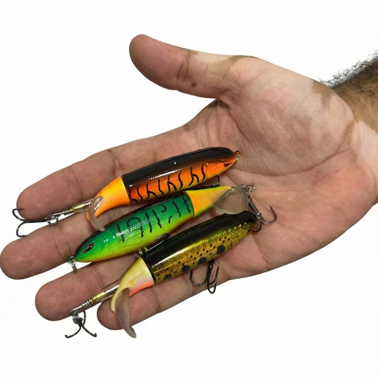 Isca Artificial Tipo Hélice com Cauda Giratória – Tail Prop – Tucunaré e Traíra
