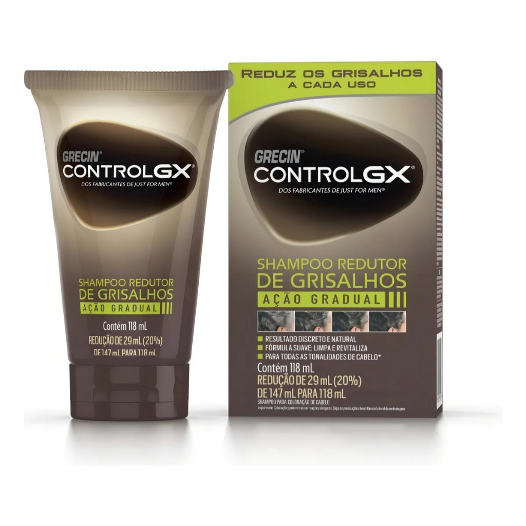 Shampoo Redutor de Grisalhos Control Gx Grecin 118ml