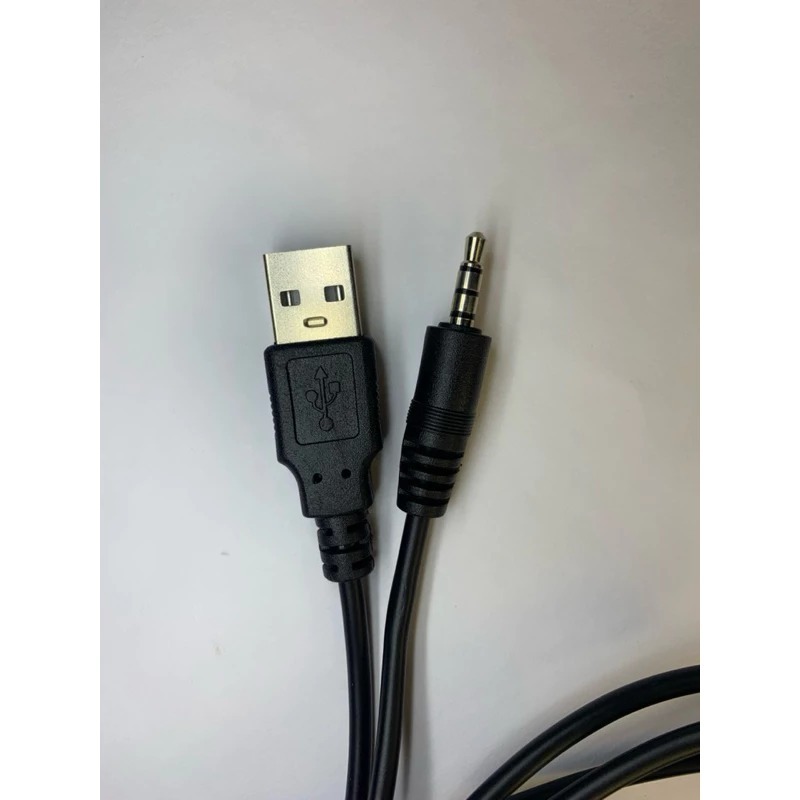Cabo USB para P2 3,5mm | Alimentação e Áudio | Compatível com Caixas de Som e Som Automotivo  USB-P2