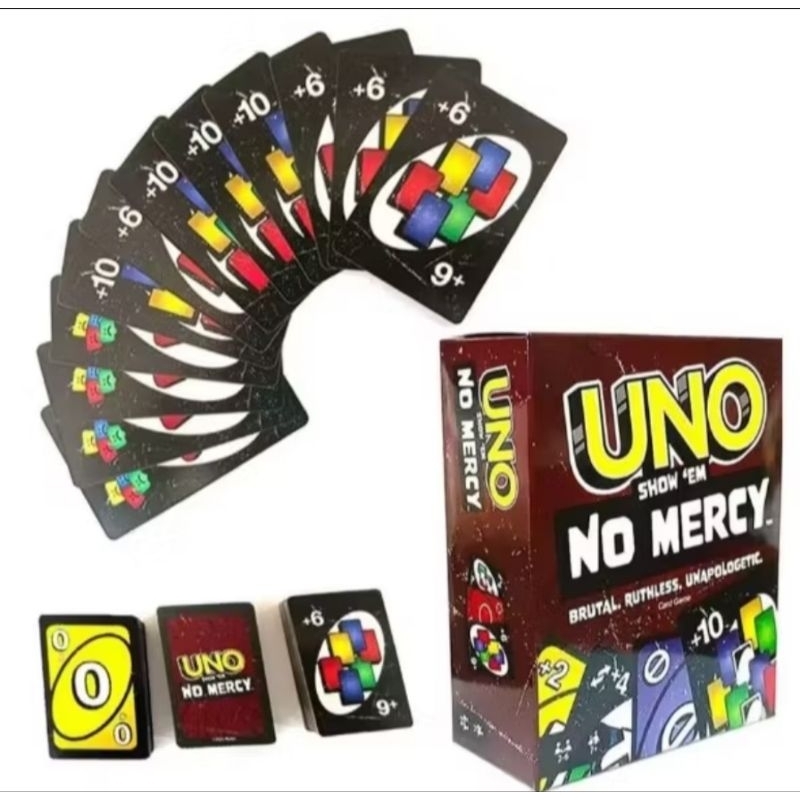 Jogo de cartas UNO GENERICO Show 'emNo Mercy' para criancas, adultos, amigos, e familiare