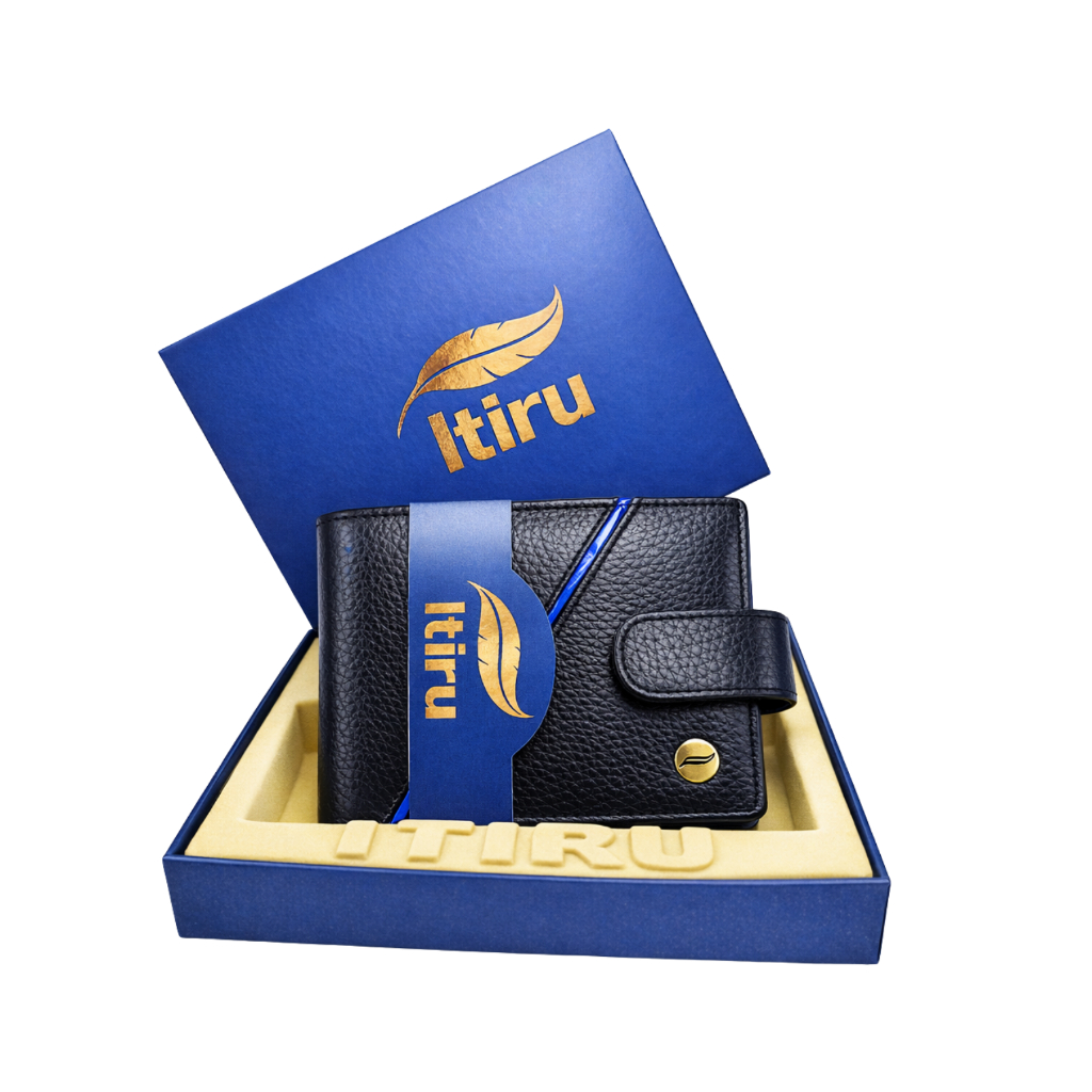 Carteira Masculina Couro Fino Legitimo Itiru Luxo Premium Presente Couro Bovino