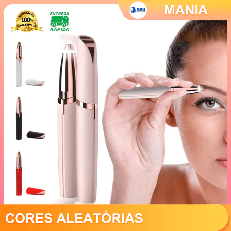 Depilador de Sombrancelha Buço Nariz Orelha Rosto Facial Elétrico Tira Pelos USB Recarregável Profissional Portátil
