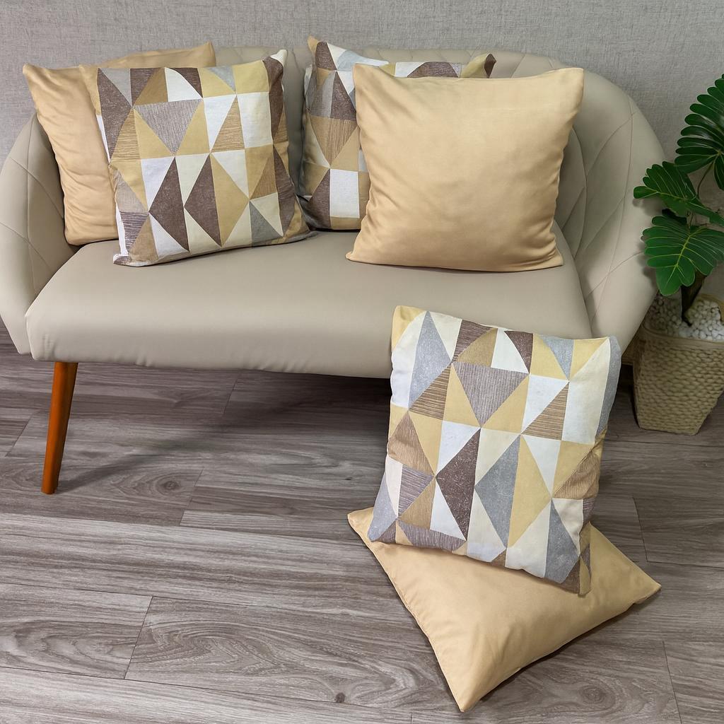 ALMOFADAS DECORATIVAS PARA SOFÁ QUARTO OU SALA KIT c\6UND CHEIAS ENCHIMENTO ESPUMA