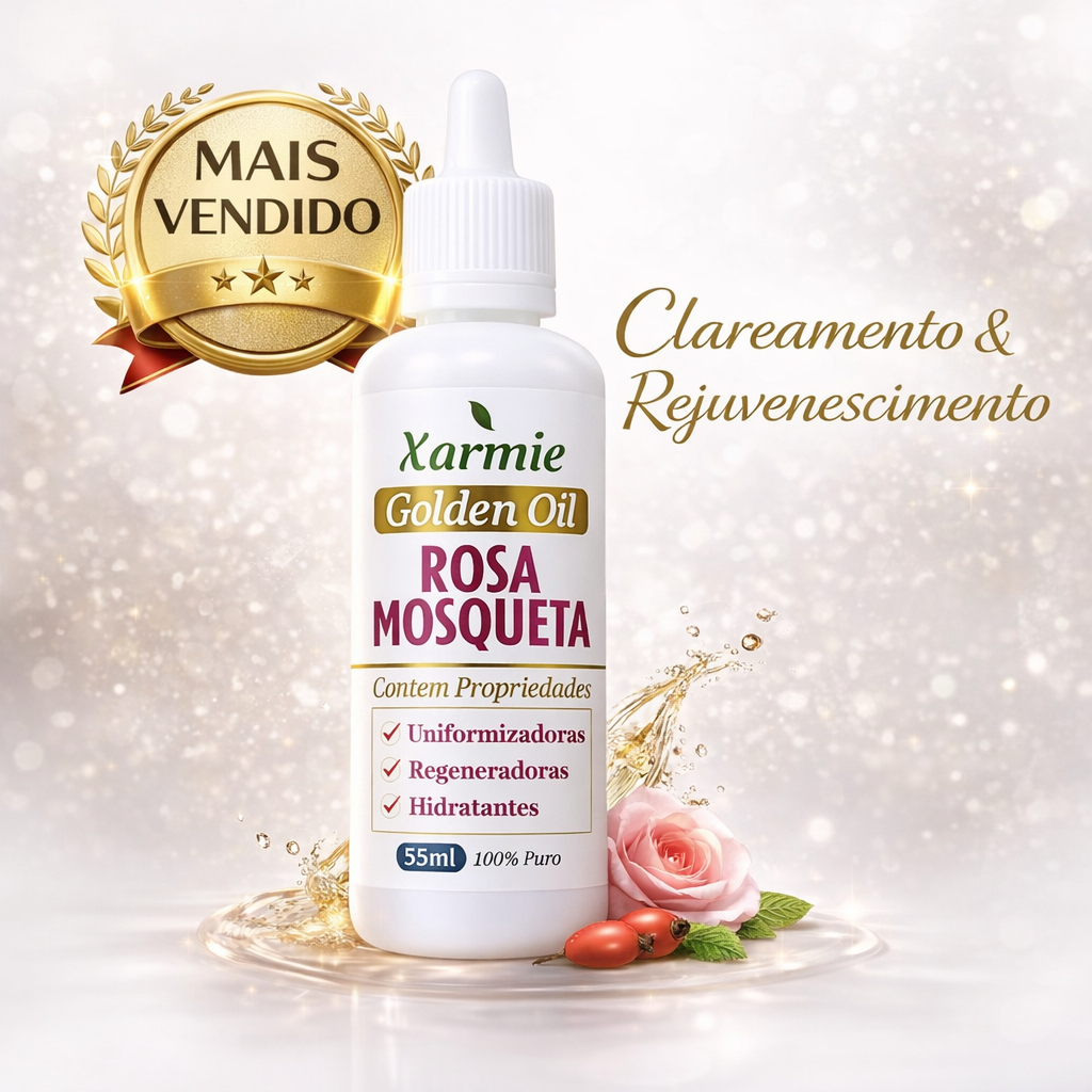 Puro Óleo Rosa Mosqueta Hidrata e Rejuvenesce Pele 55ml