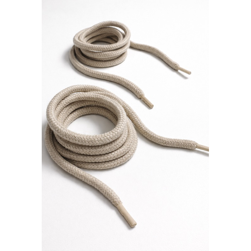 Cordão de Algodão Trançado 10mm – 1,50m - O par - Cor Gelo