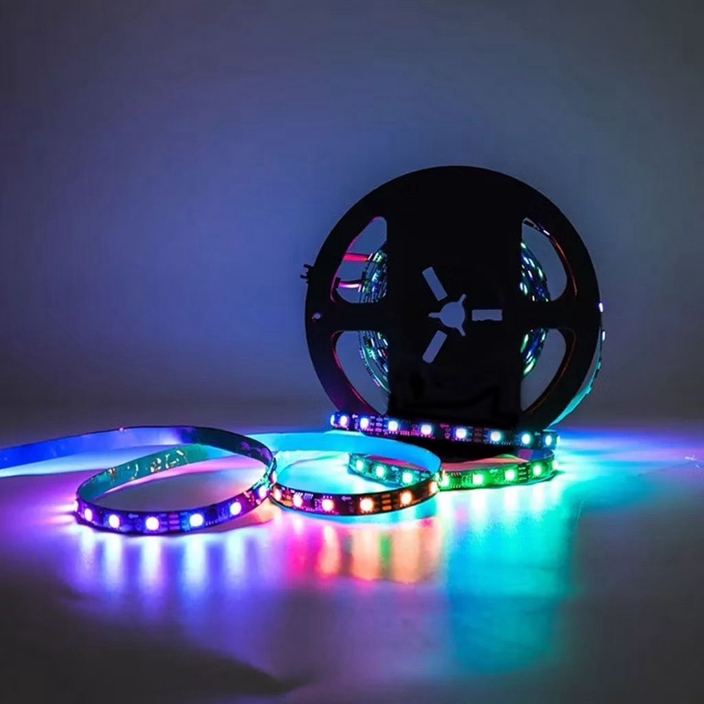 Fita Led Ws2811 5m Endereçavel 300 Leds Ip20 + Controladora