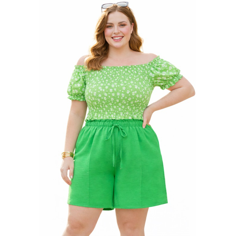 Short Feminino DUNA Plus Size soltinho verão casual várias cores