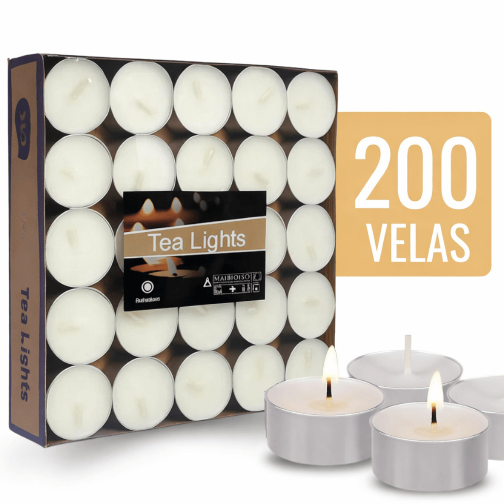 Velas Rechaud Branca Flutuante Suporte Alumínio Decoração Dia dos Namorados Jantar Romantico