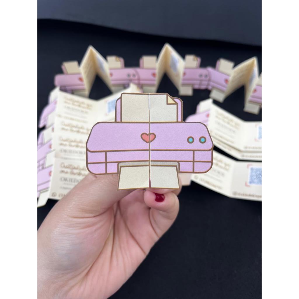 Cartão de Visita Interativo com QR Code Personalizado- 15x5cm