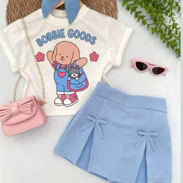 Short Saia Infantil Lacinho