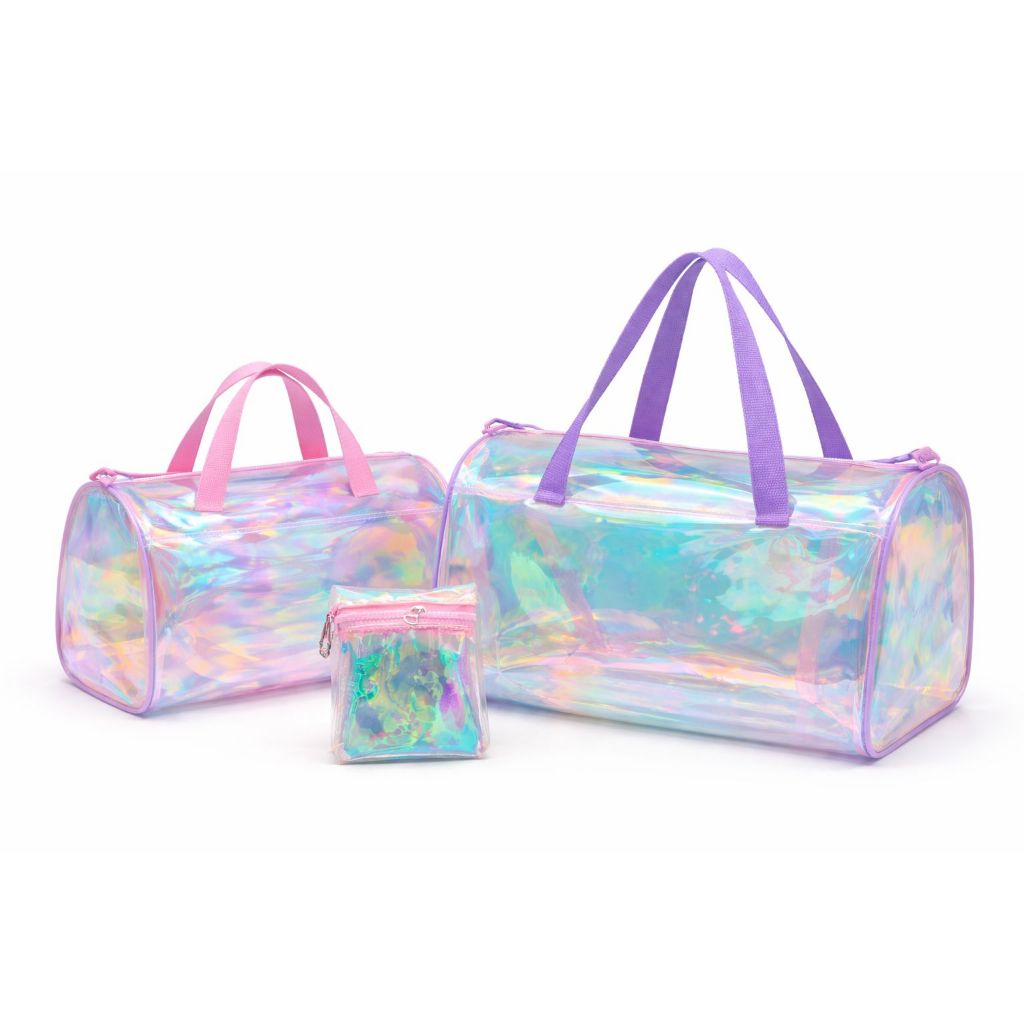 Bolsa Maya Holografica Transparente Cristal Furtacor