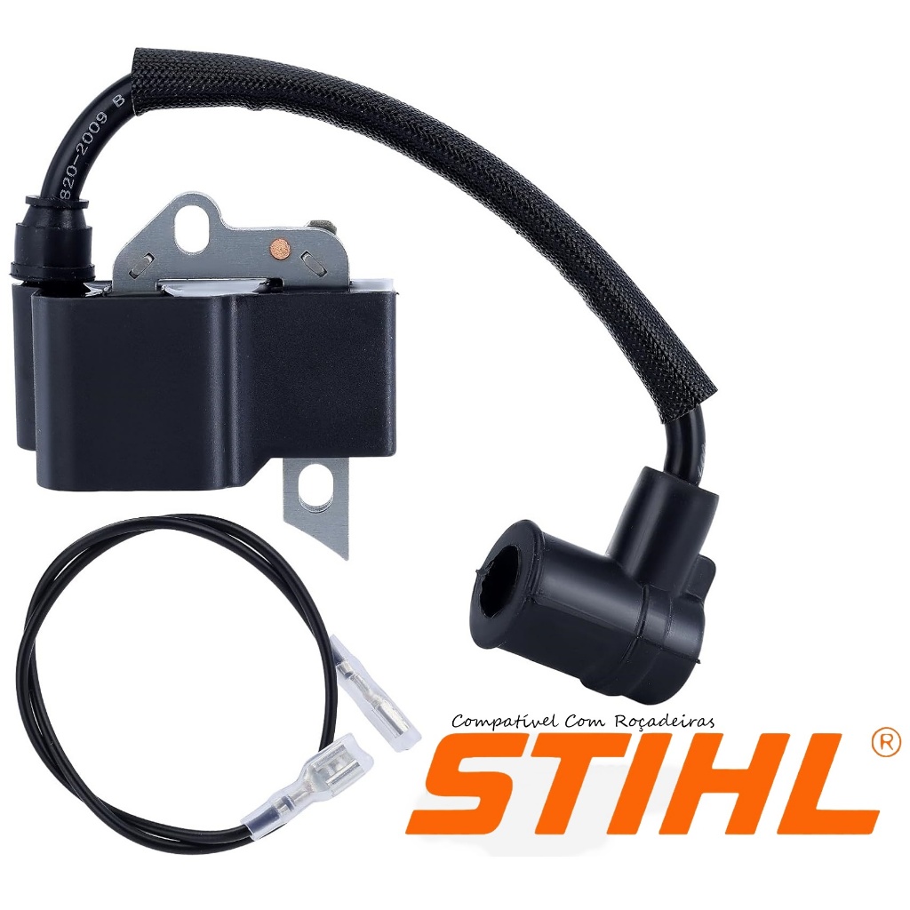 Bobina Módulo Ignição Roçadeira Stihl FS75 FS80 FS80R FS85 FS85R FS85TFS 85RX HT75 KA85R KM85R