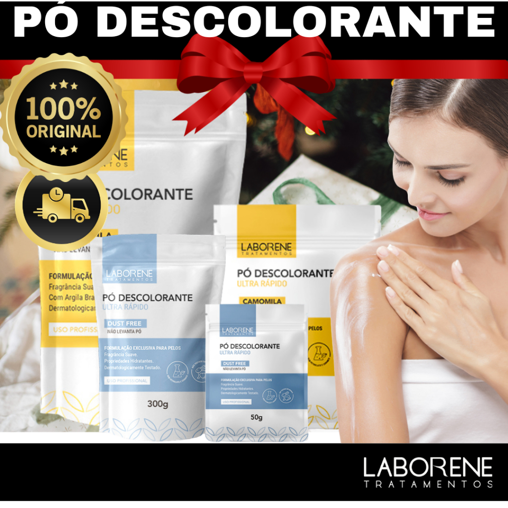 Pó Descolorante Camomila ou Dust Free Laborene 50g e 300g