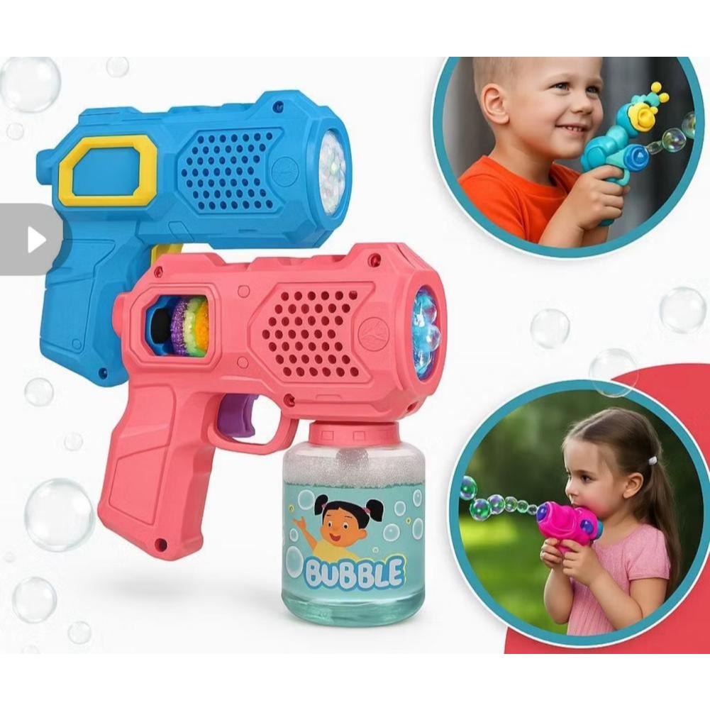 Brinquedo Lançador Bolha de Sabão 10 furos Bubble