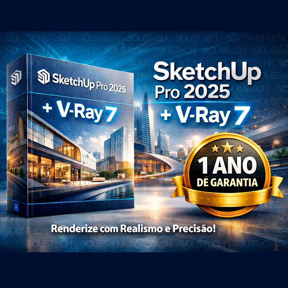 SketchUp Pro 2025 + V-ray7 1 Ano De Garantia