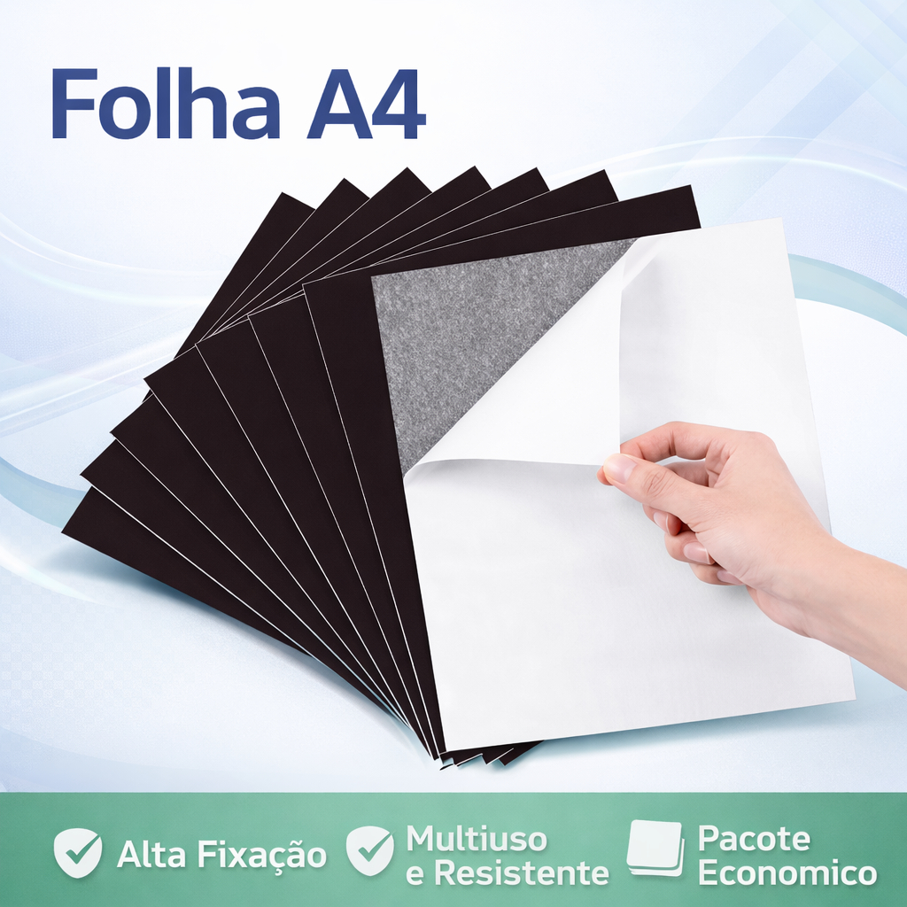 5 a 20 Folha Imantada A4 Adesiva Manta Magnética Imã Flexível Artesanato Lembrancinhas Geladeira