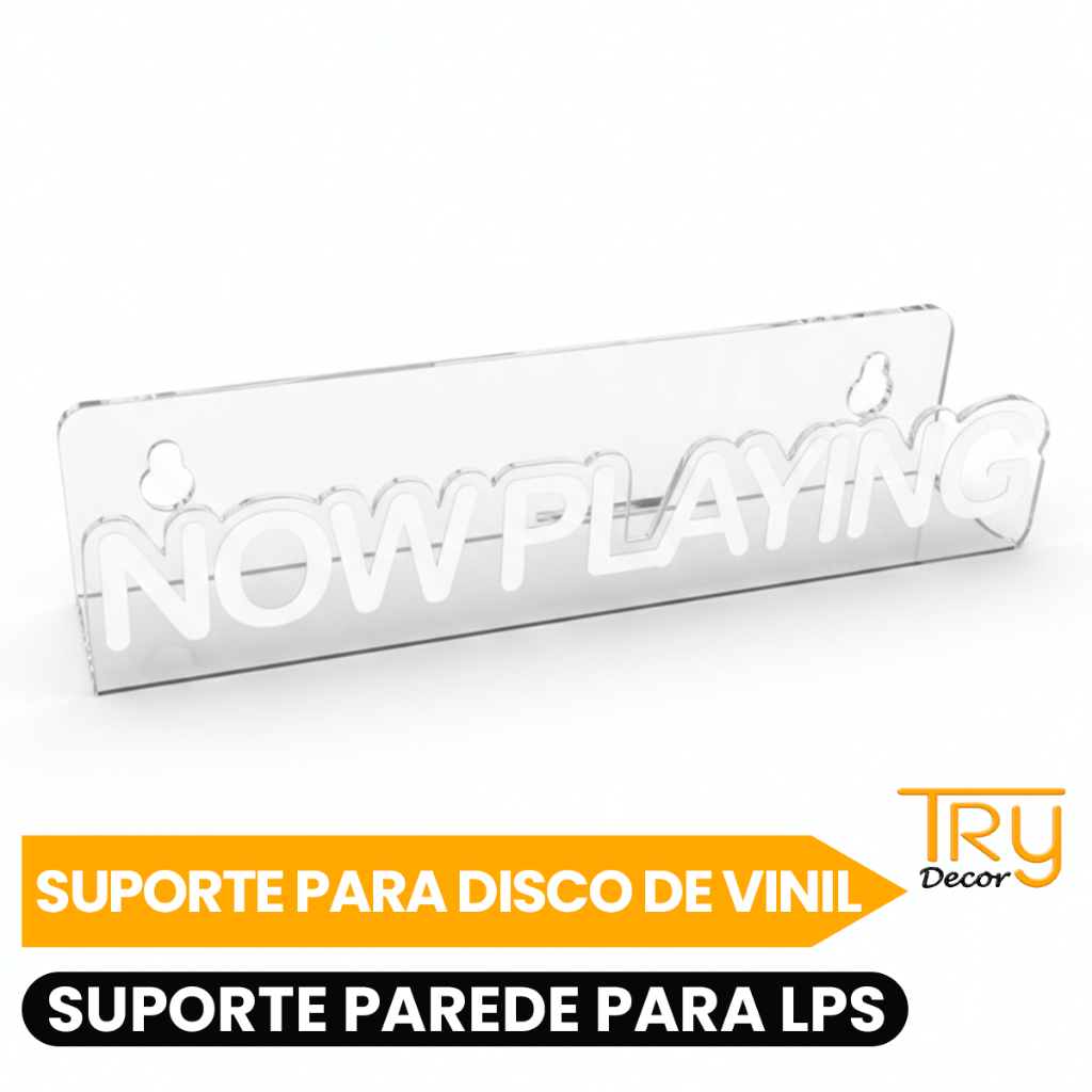 Suporte Para Disco De Vinil Now Playing Suporte Parede Para Lps Display Expositor Now Playing