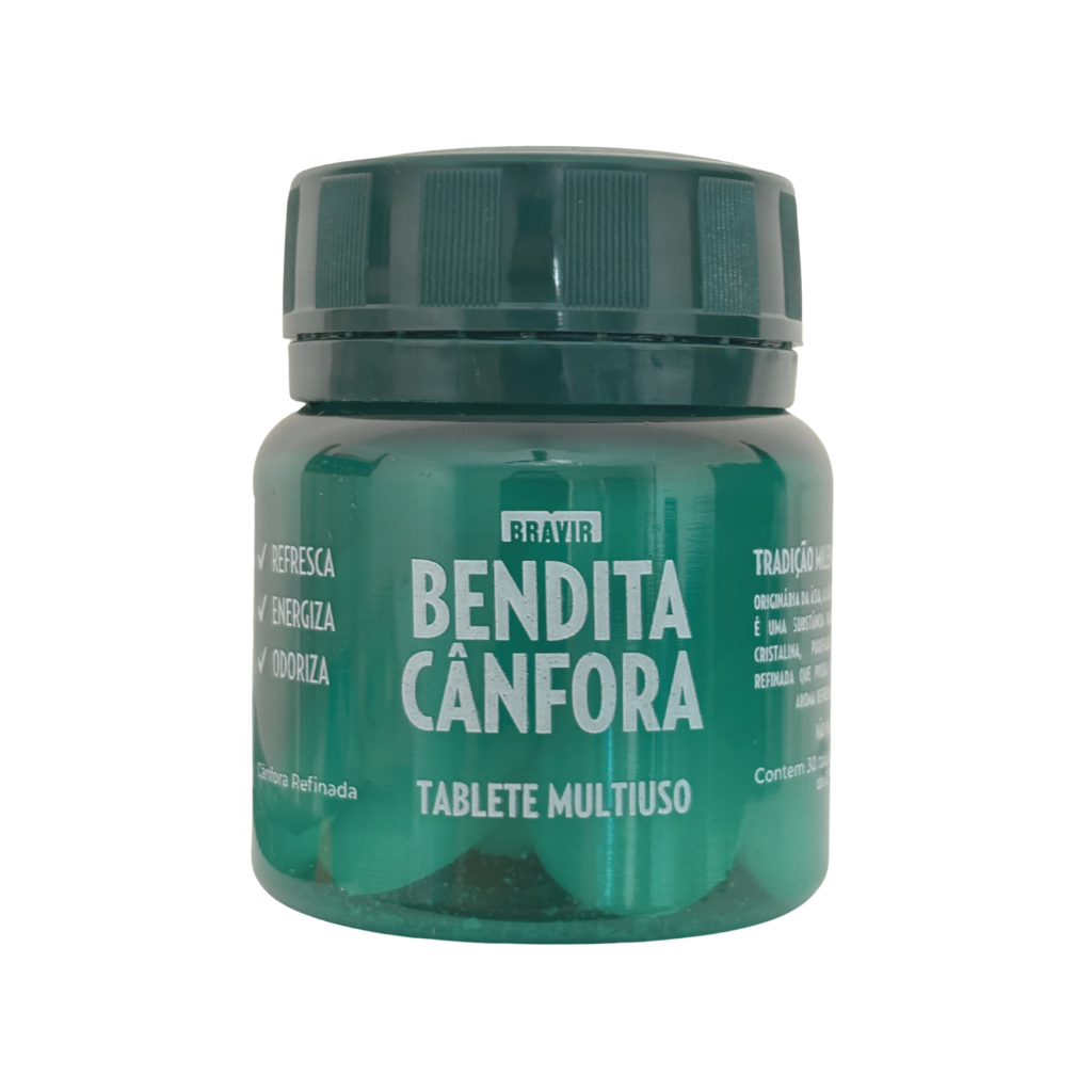 Pastilhas de Cânfora Bendita Cânfora Odorizante Pote com 30 unidades