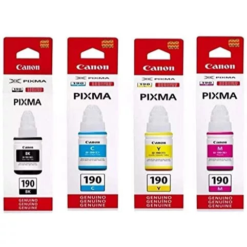KIT 4 TINTA PARA CANON G190 / G1100/G3100/G3110/G3111/G3102/G4100/G4102/G4110/ NOVA LACRADA!