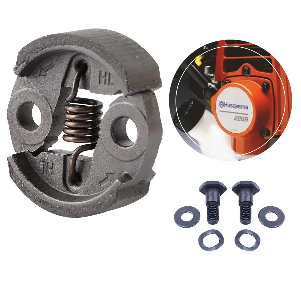 Embreagem Completa De 26 Cilindradas Com Parafusos Para Roçadeira Husqvarna 226R / TU26 / KS25