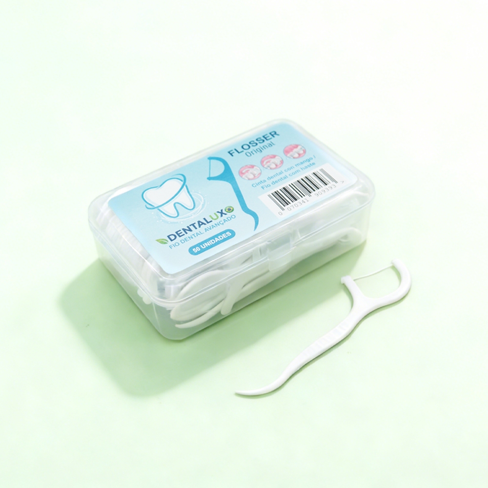 50/100/300 Unidades de Fio Dental Haste Palito Formato Arco Ultrafino Higiêne Limpeza