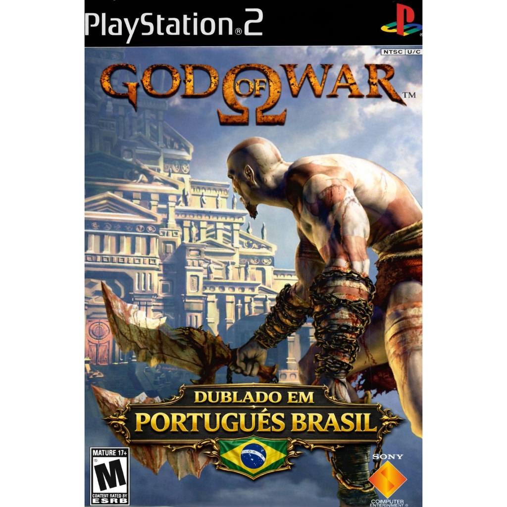 ⚔️God of War 1 Dublado PT BR PS2 DVD – Dublagem IA Português Brasil – PlayStation 2 Desbloqueado