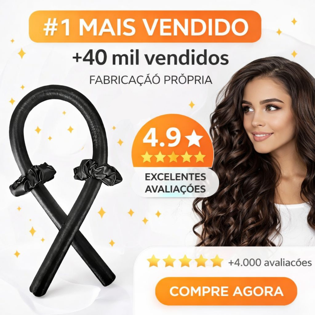 KIT MODELADOR DE CACHOS CETIM (Heatless Curls) + SCRUNCHIES