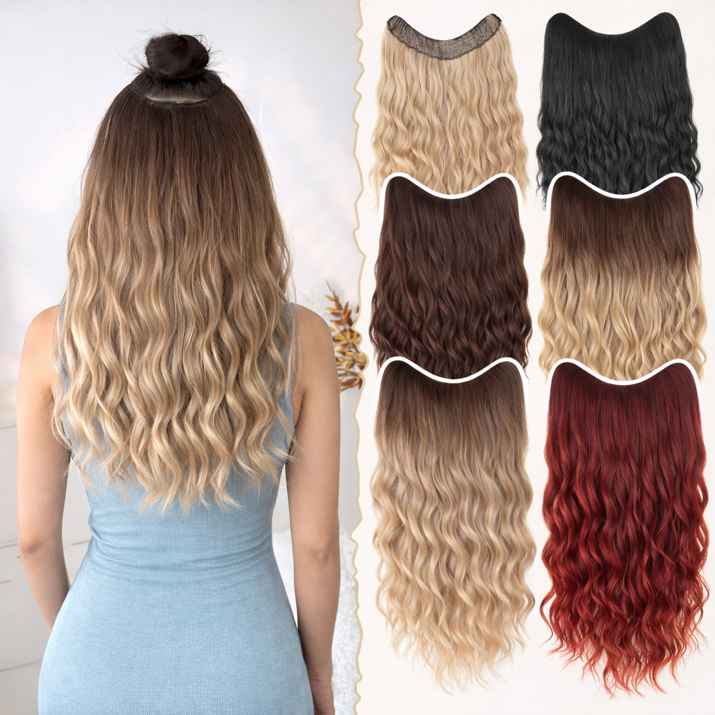 Aplique de Cabelo Tic tac Presilha Premium Extensão Mega Hair Humano Alonagamento Orgânica Ondulado Liso Encaracolado