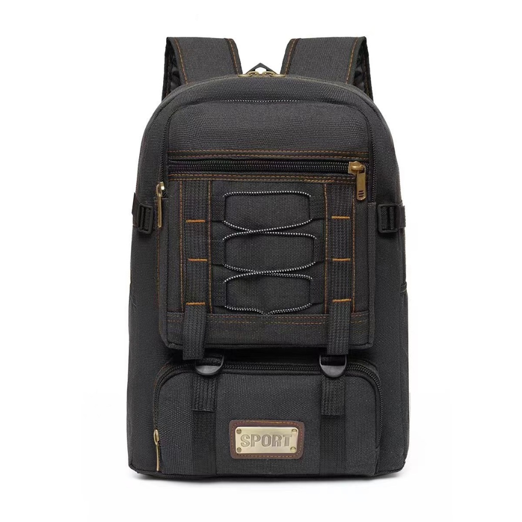 Mochila Bolsa Lona Masculina Grande Reforçada Masculina Feminina Moda Style Qualidad Resistênte Unissex