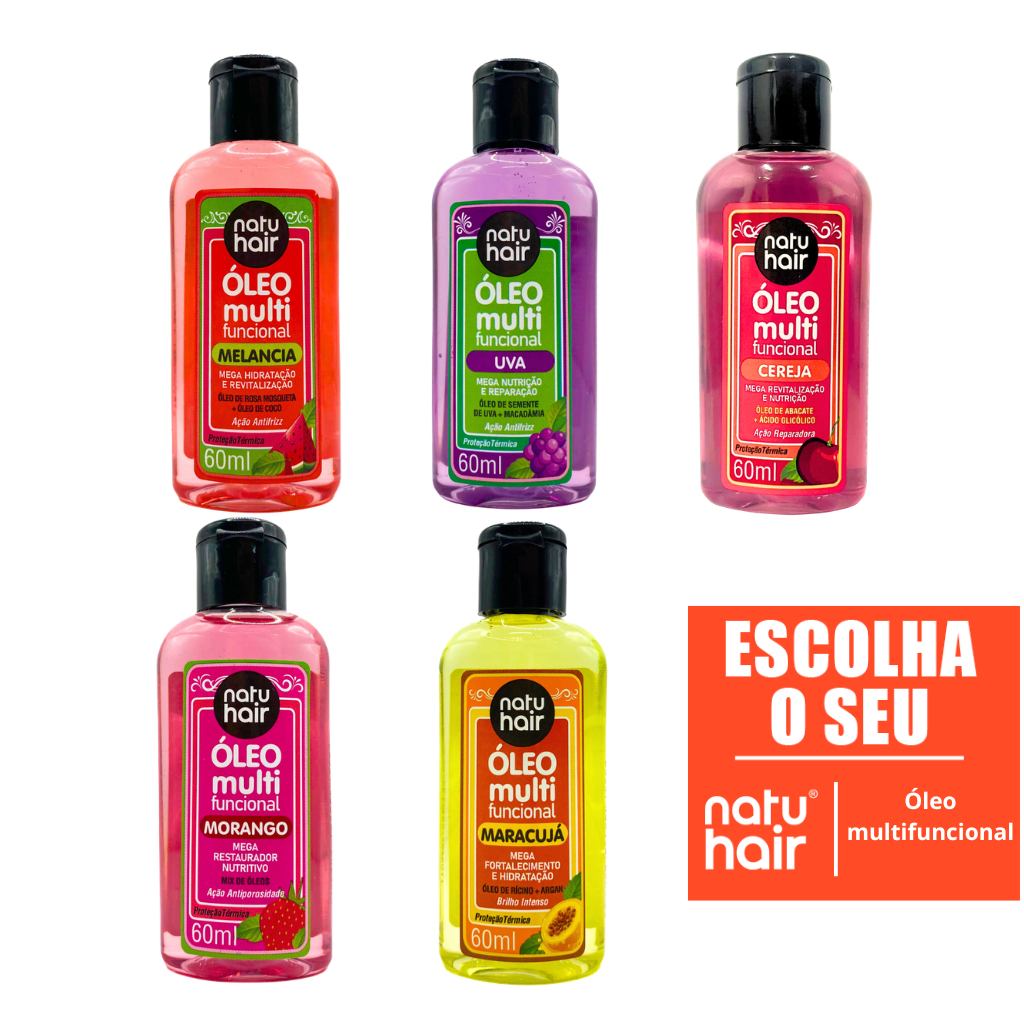 Óleo Capilar Multifuncional NatuHair – Finalizador/Umectação/Day After