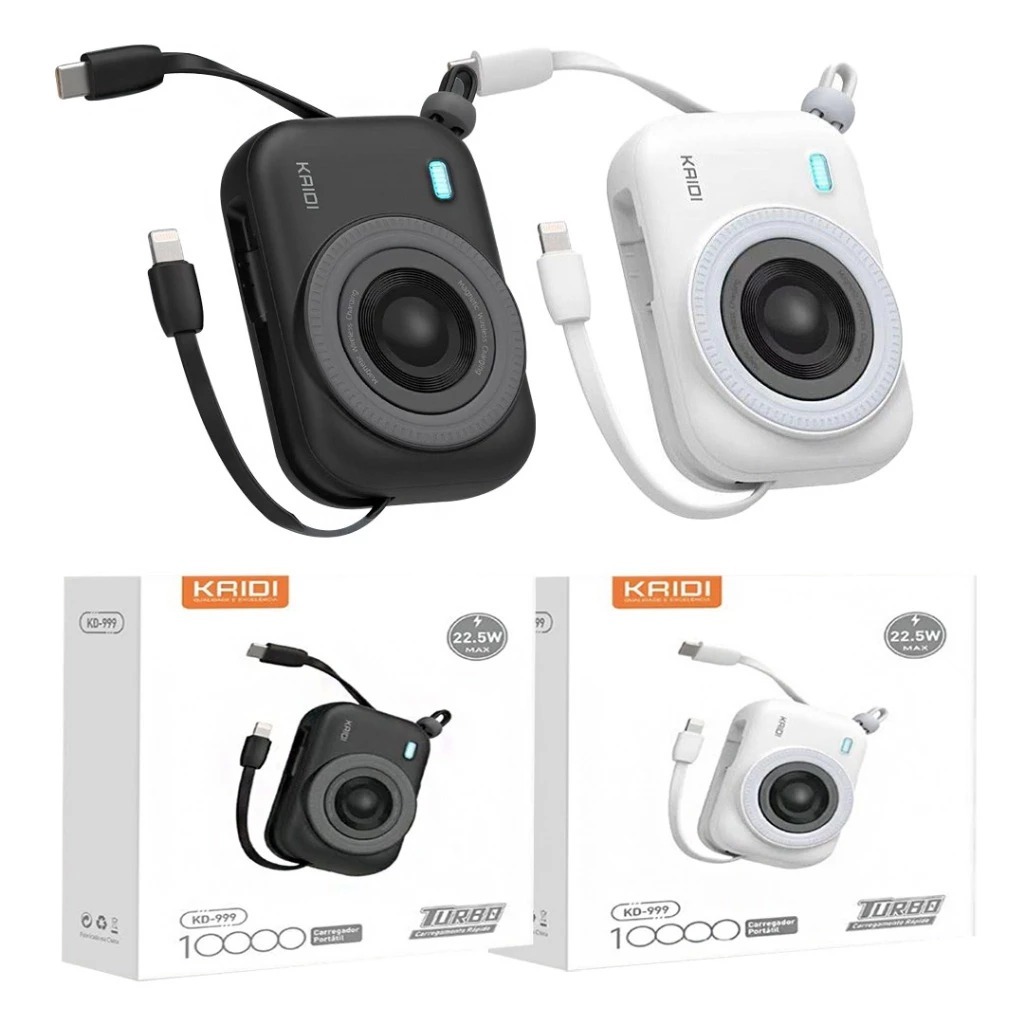 Power Bank Carregador Portátil 10000mAh Turbo 22,5W KD-999