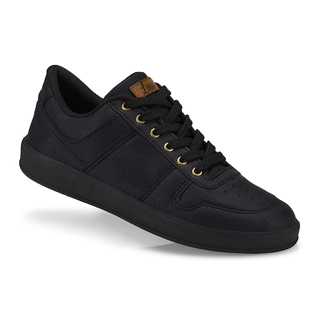 Tênis Branco Feminino Casual Confortável com Recortes Colorido Original Lóris 7802