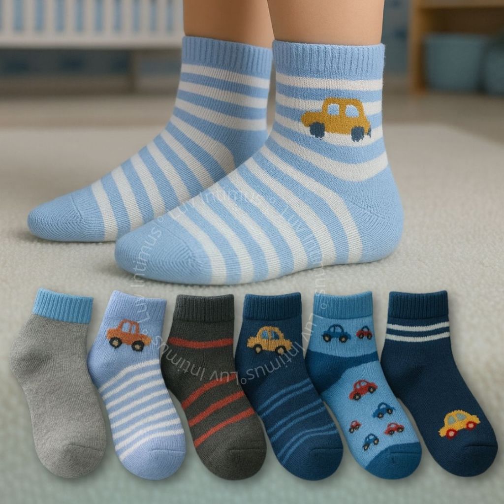Kit 12,9 ou 6 Pares de Meias Infantis Menino Leves e Confortáveis 2 a 10 Anos