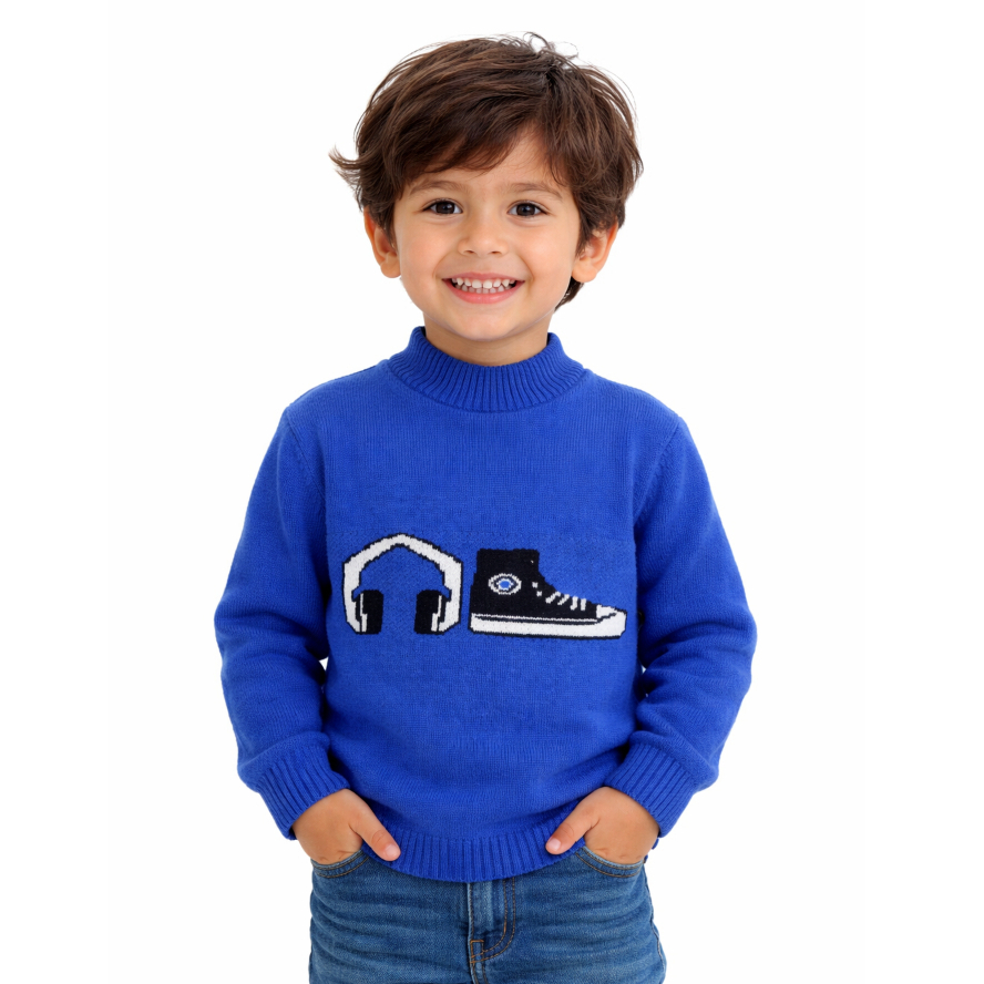 Blusa de Lã Infantil Menino e Menina (1 a 6 Anos) Tricot de Qualidade