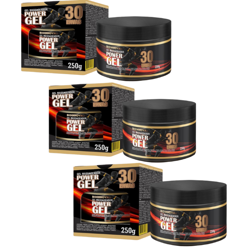 Gel Para Massagem Power Gel 30 Ervas  250g  Bioinnova