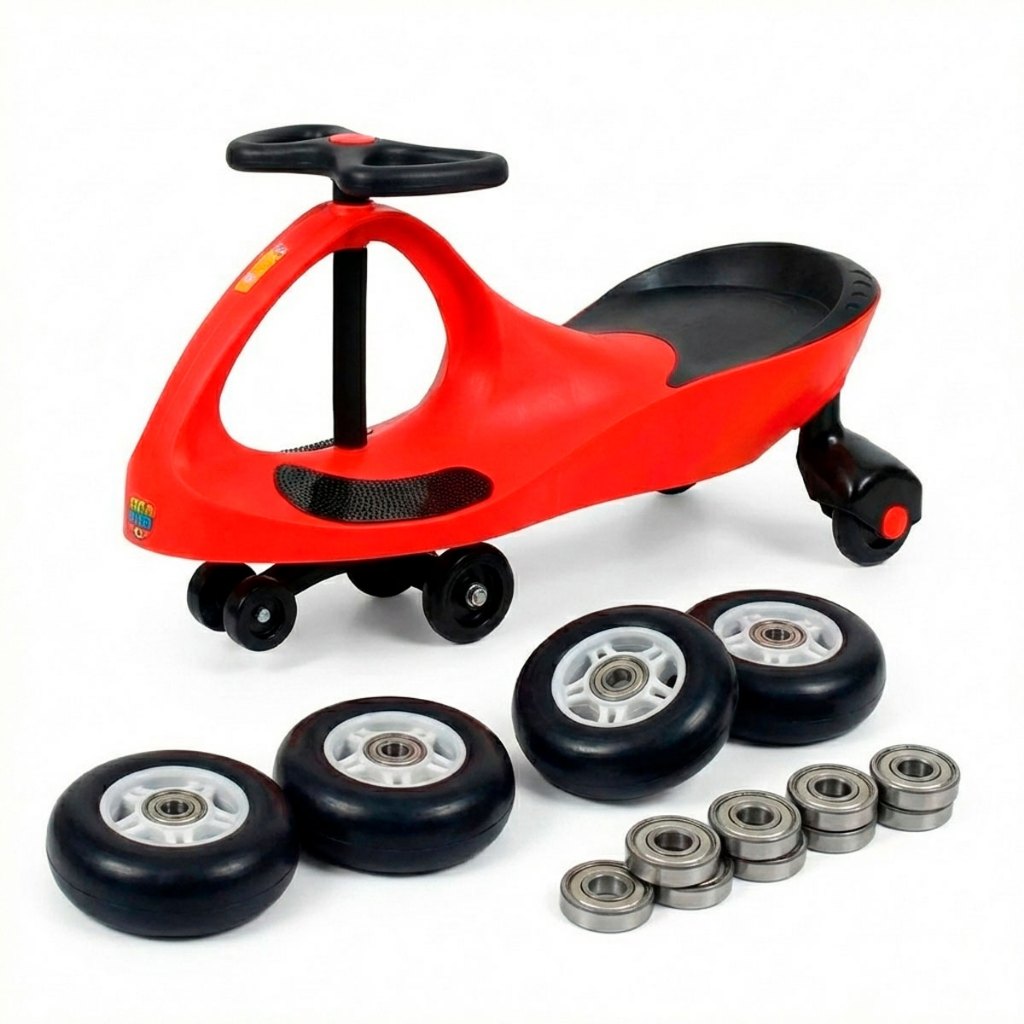 4 Rodas Maiores Gira Gira Twister Car e rolamentos Abec incluso
