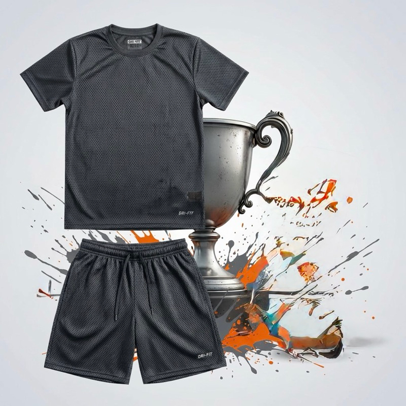 Kit Conjunto Infantil e juvenil Camisa e Shorts Dri-Fit
