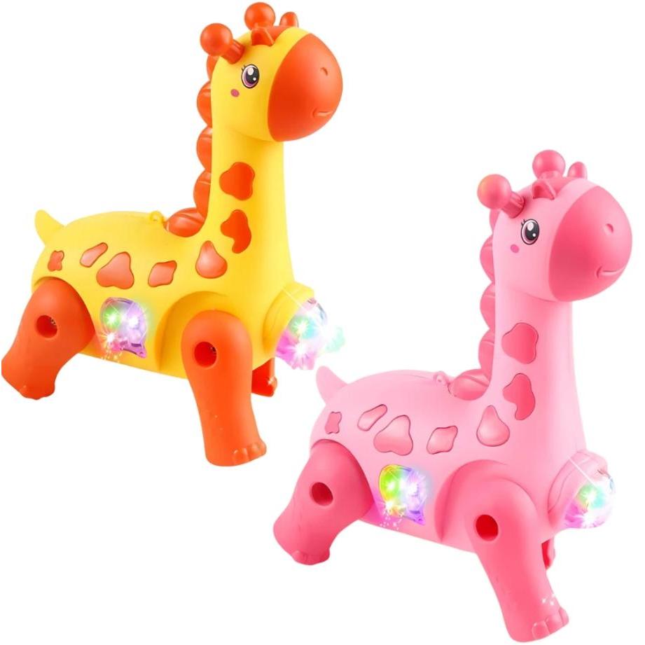 Brinquedo Girafa Elétrico Com Som Luz E Movimento Brinquedo Animal