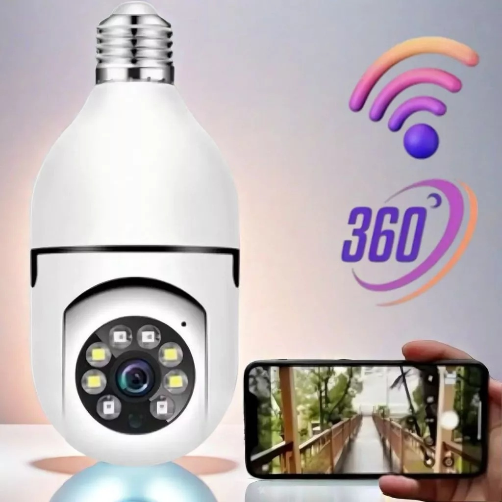 Câmera de segurança a Prova D'água sem fio gira 360 com app Yousee full HD visão notturna